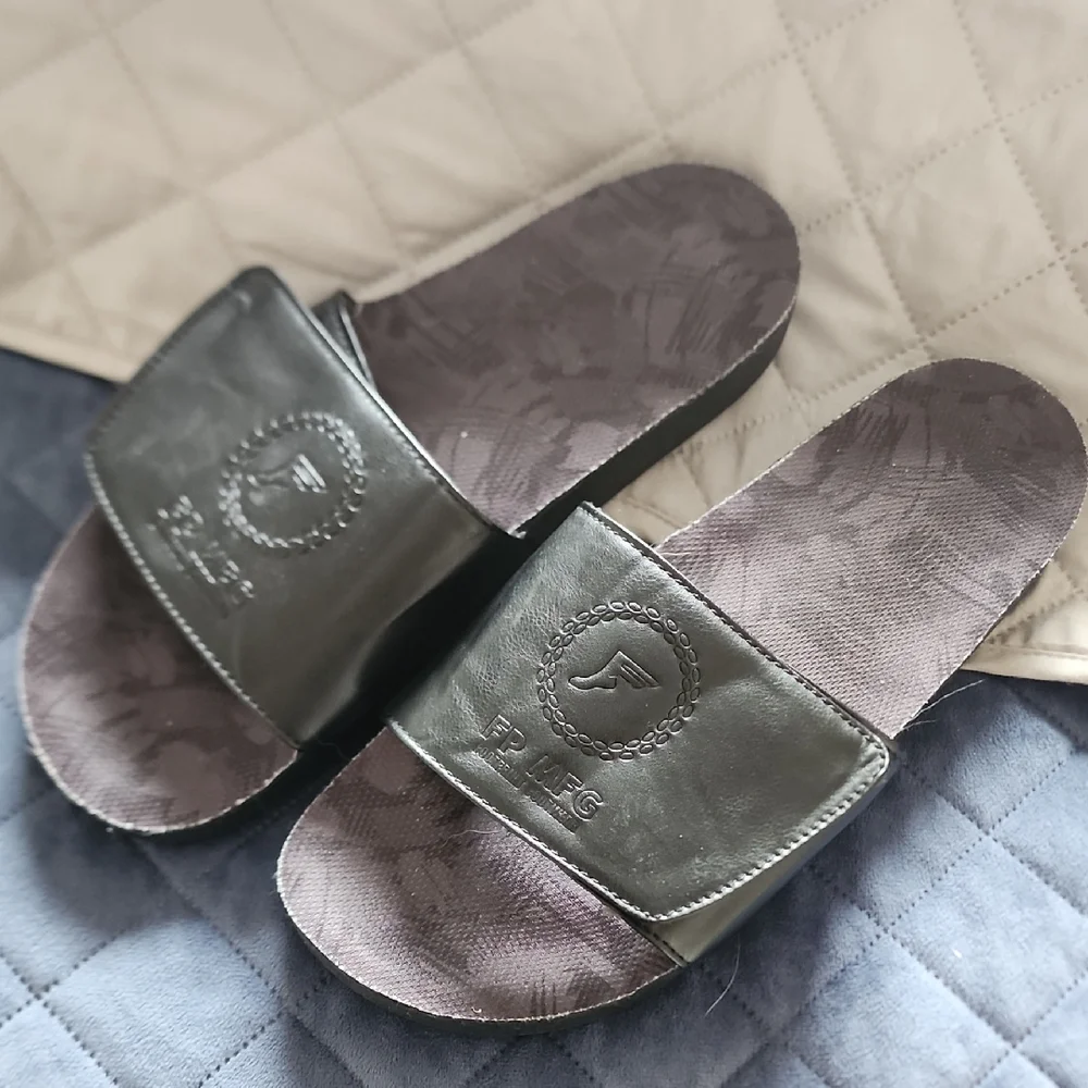 Men's Black Slide Sandals